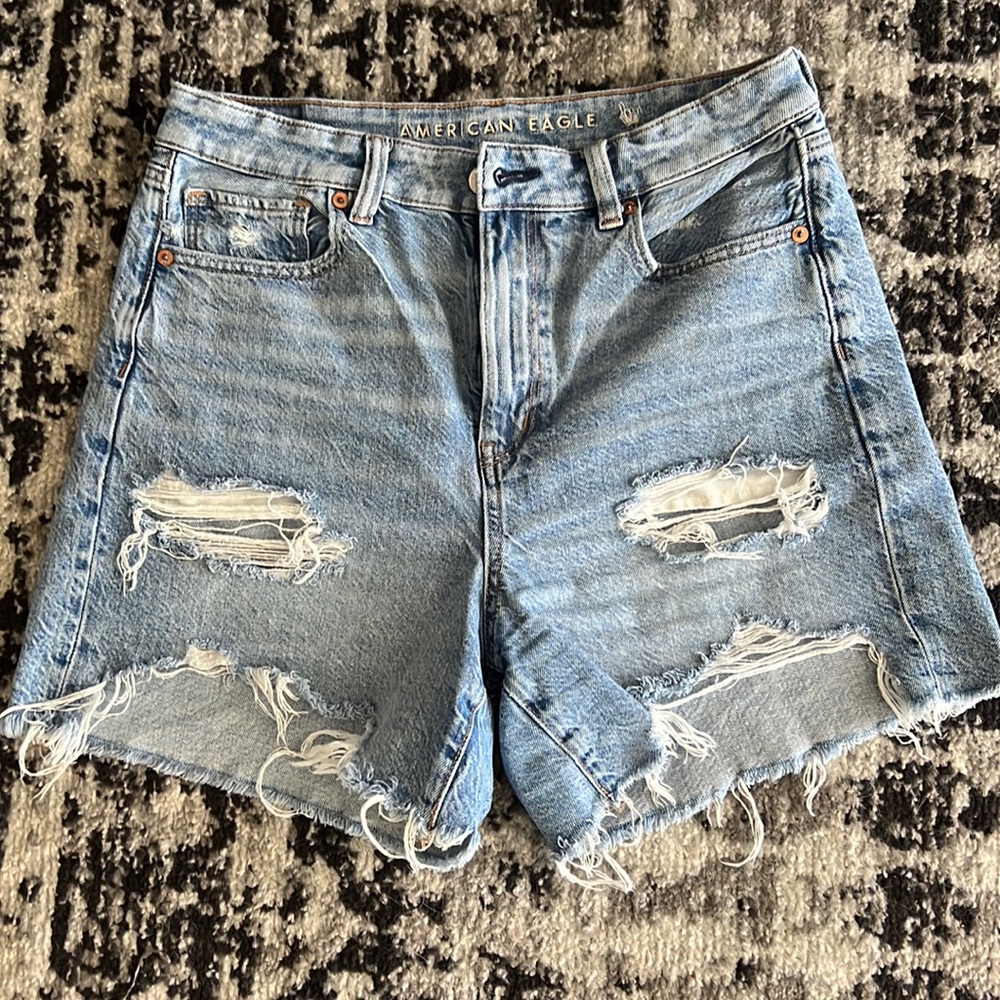 AE Denim Baggy Mom Short